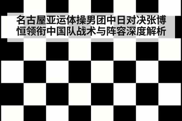名古屋亚运体操男团中日对决张博恒领衔中国队战术与阵容深度解析